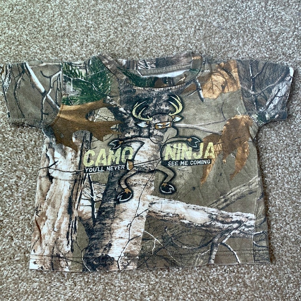 Camo toddler shirt
